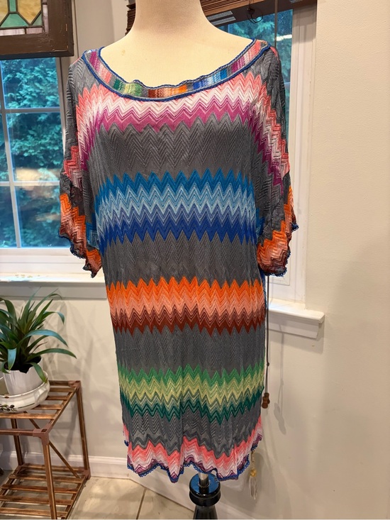 Missoni Tops - Missoni Multicolor Chevron Knit Tunic in Gray Base